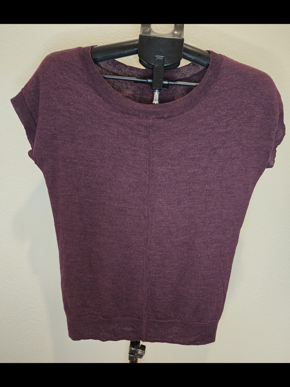 The Limited Plum Short-Sleeve Knit Tee